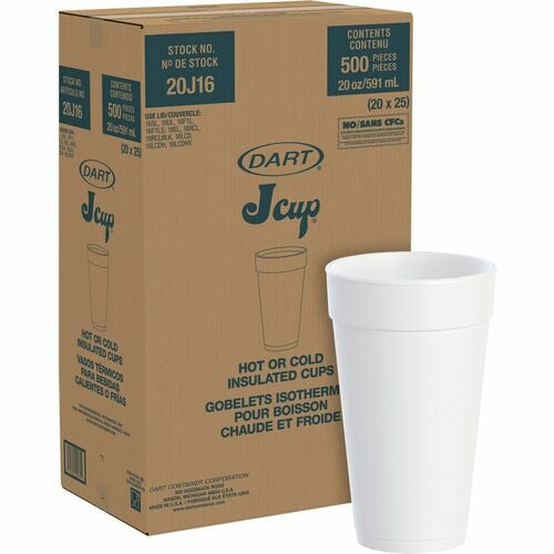 DART Dart Container Corp DCC20J16 Insulated Foam Cup 20 Oz