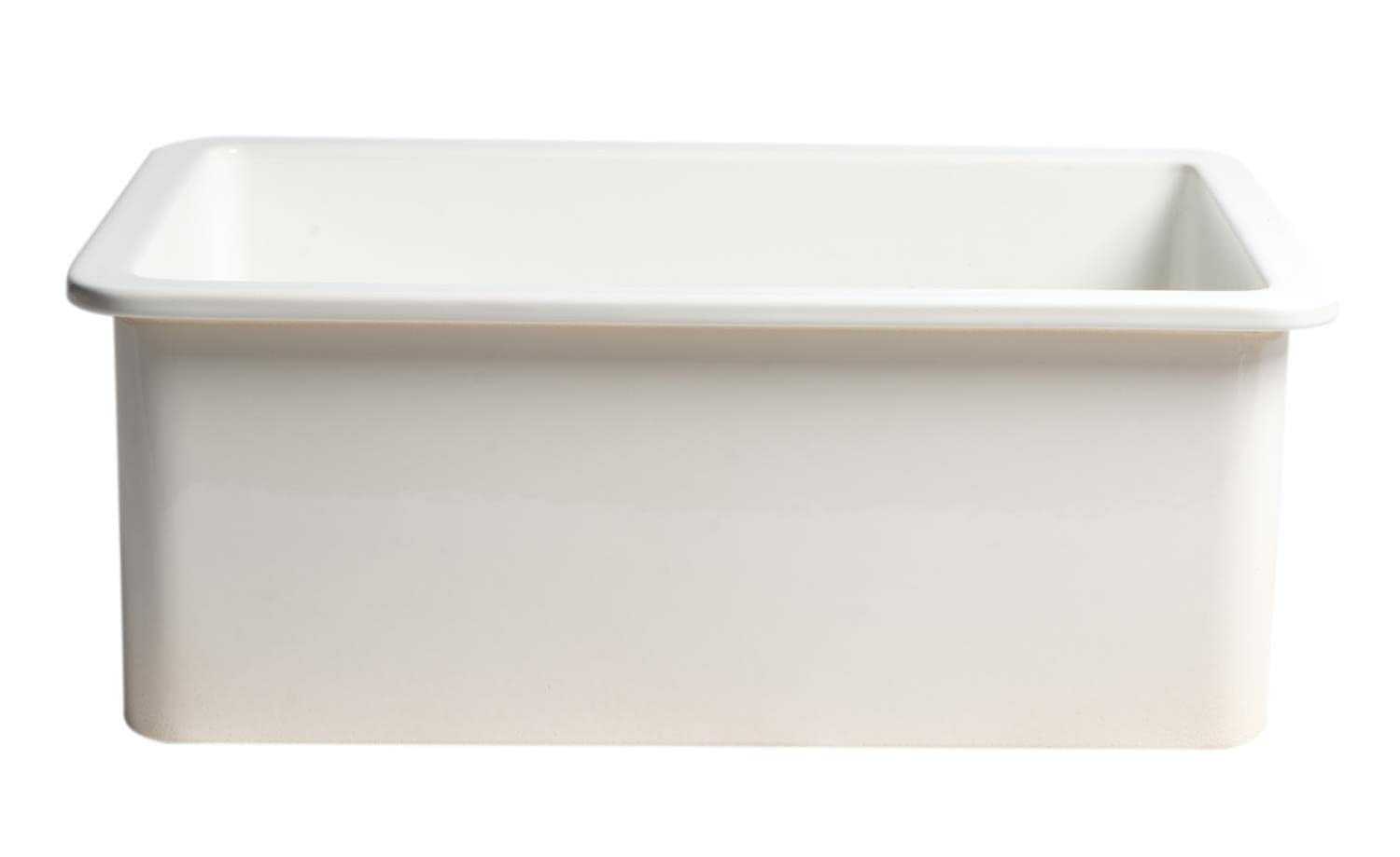 ALFI Alfi ABF2718UD-W Fireclay Kitchen Sink Undermount White