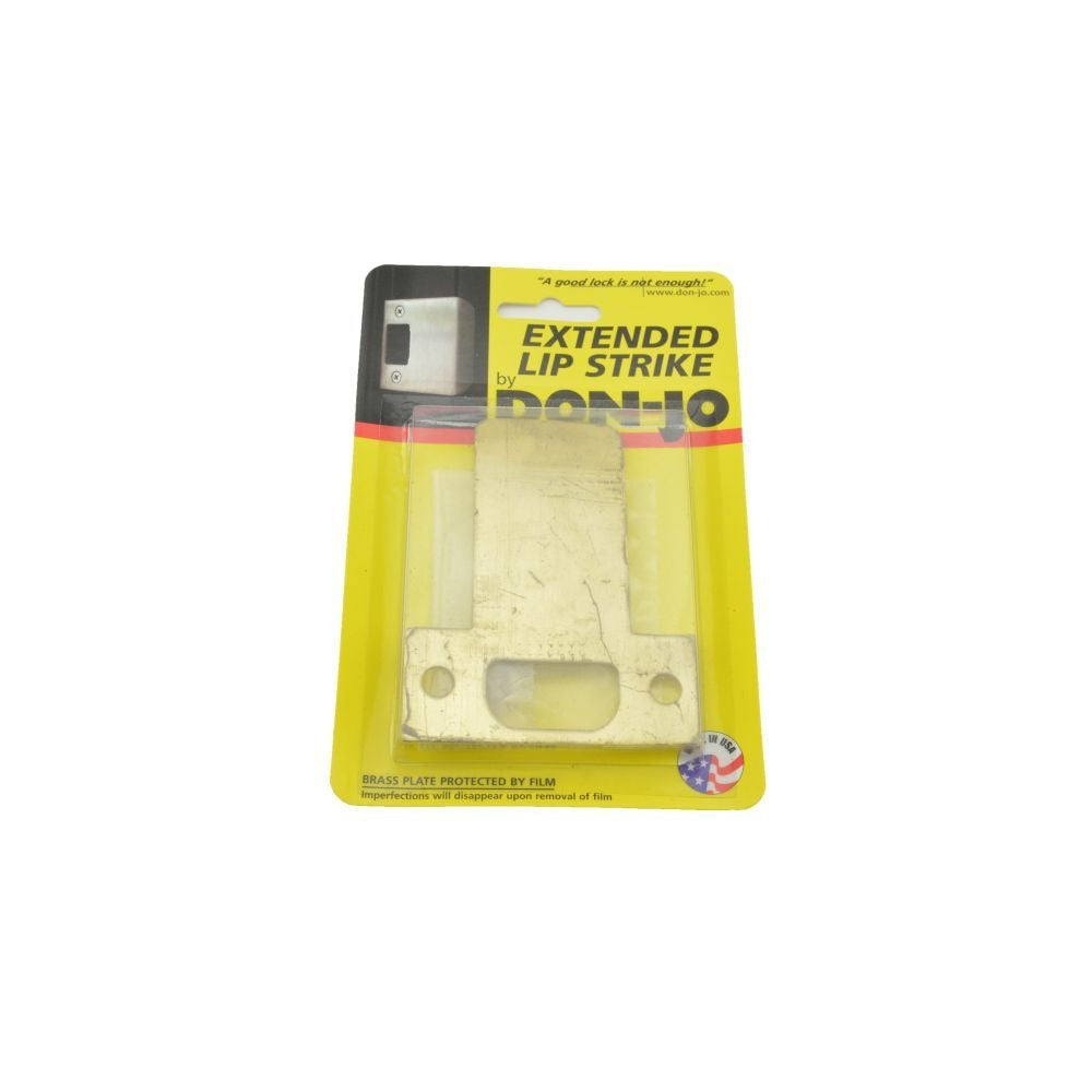 DON-JO Don-jo ETS103605 T Strike Plate Extended Lip Bright Brass