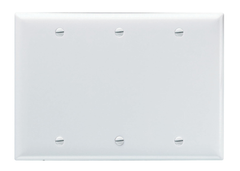 Pass & Seymour SP33I 3Gang Wall Plate, Blank, Standard - Ivory