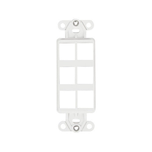 WIREPATH Wirepath WP-DEC-STRAP-6-WH 6-port Decorative Strap