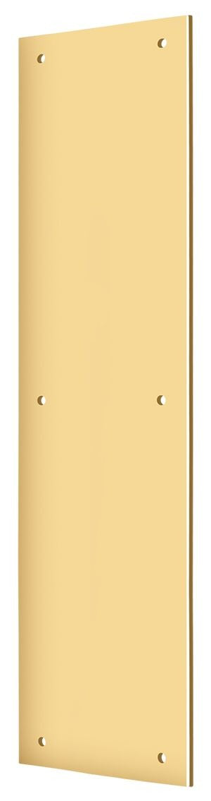 DELTANA Deltana PP3515CR003 Push Plate 3.5x15 in Lifetime Brass