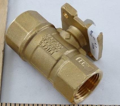 Johnson Controls VG1241BG Plated Brass NPT Threaded End Connection Two-Way Ball Valves 4.7 Cv Port 3/4 Inch Size