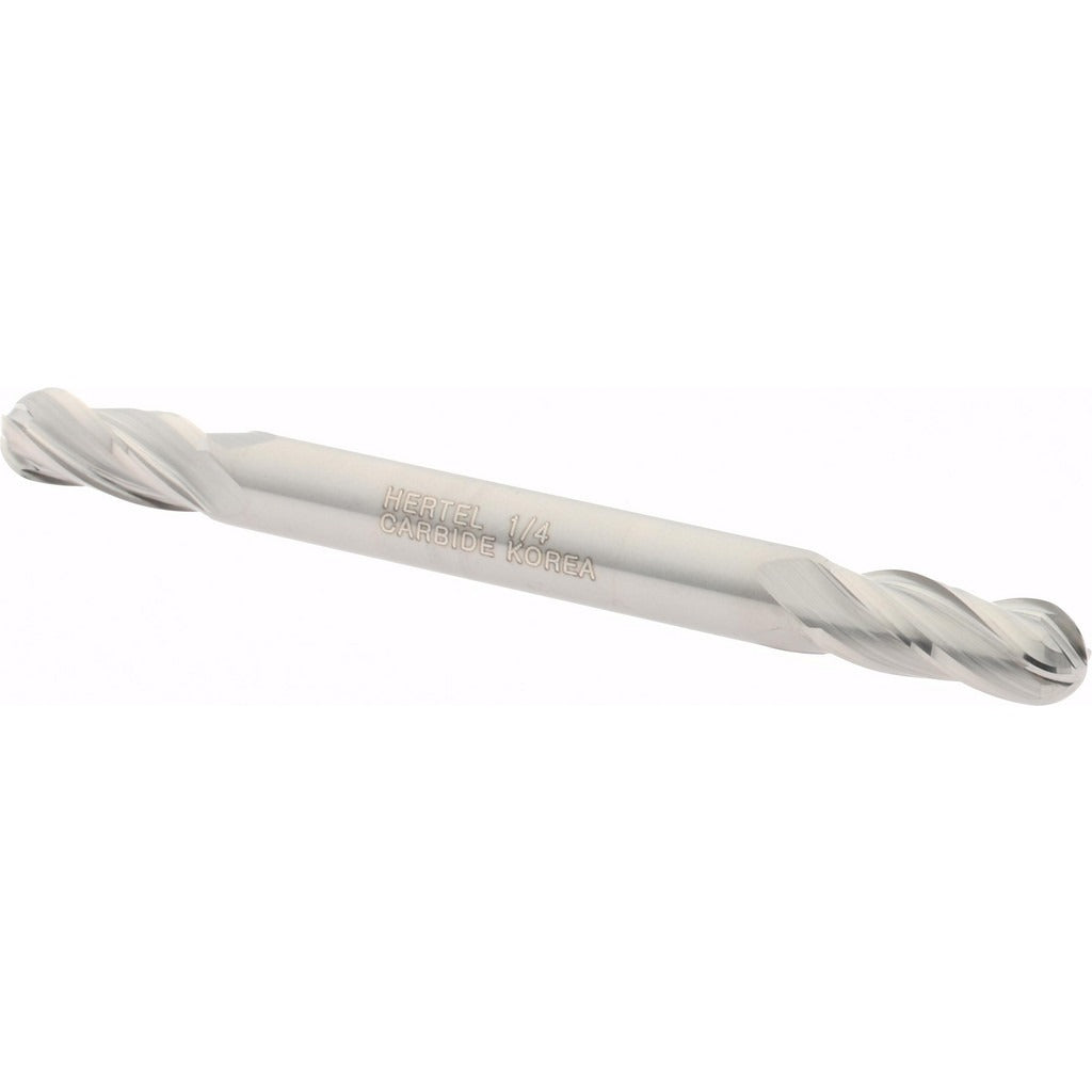 HERTEL Hertel E599924421 Ball End Mill 0.25 in 4 Flute Carbide