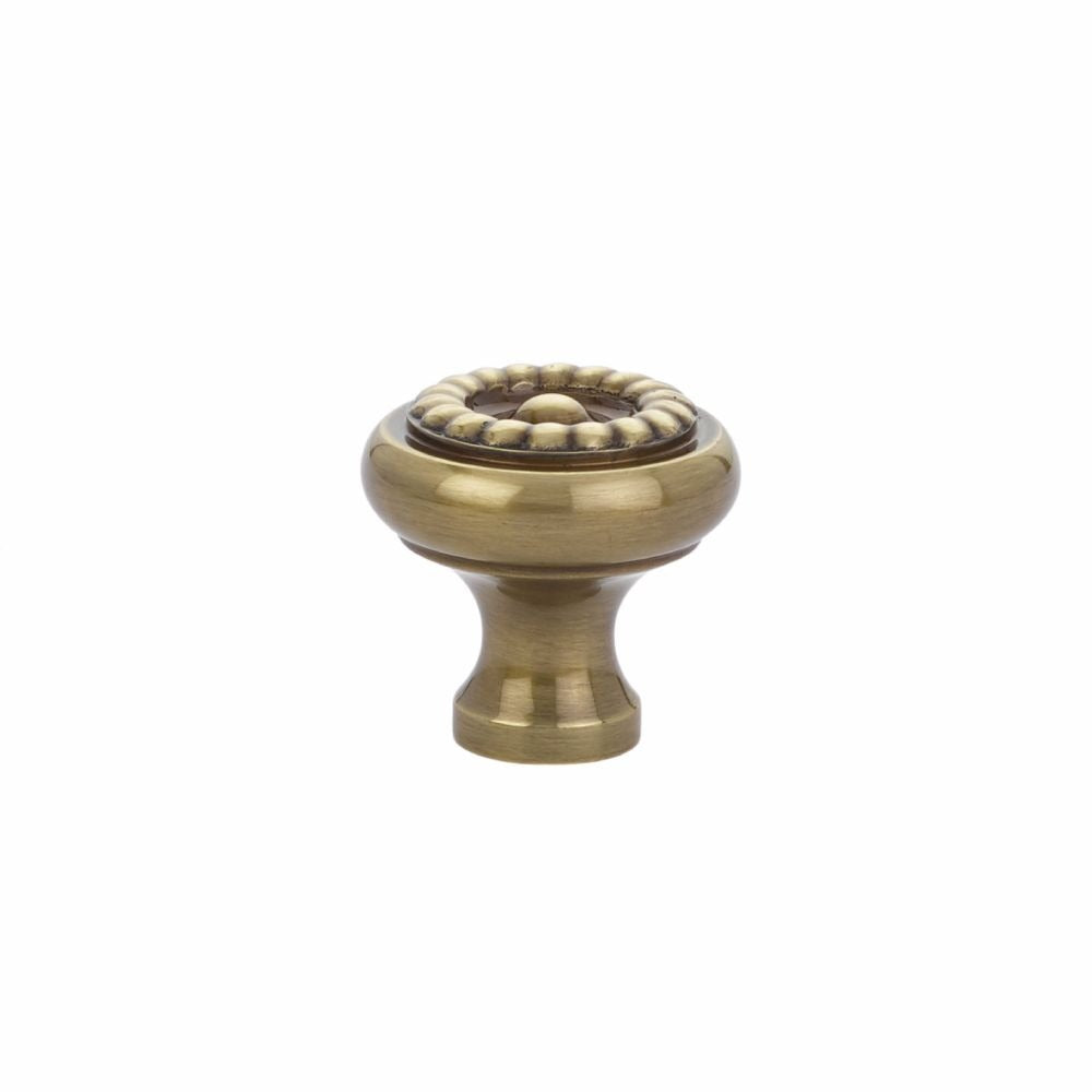 EMTEK Emtek 86113US7 Rope Cabinet Knob French Antique Brass