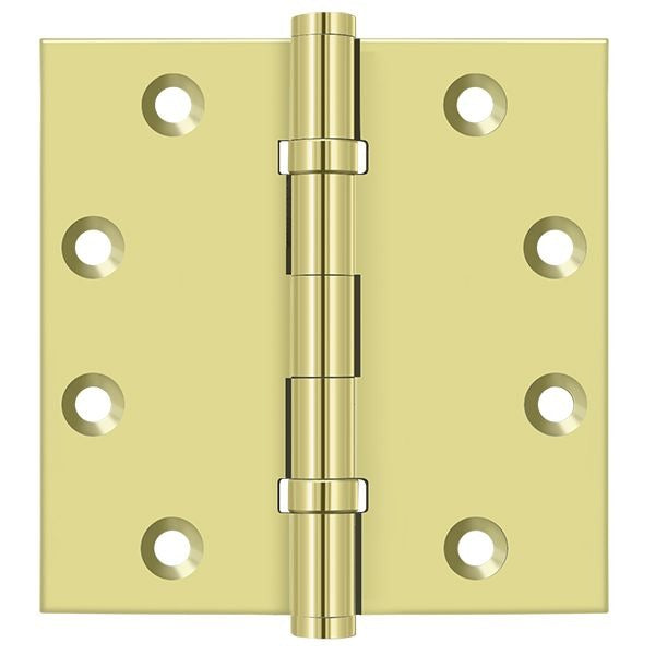 DELTANA Deltana DSB45B3 Square Hinge Ball Bearing Bright Brass