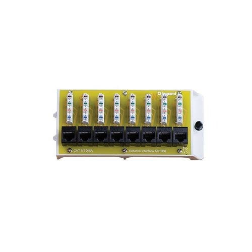 PASS & SEYMOUR Pass & Seymour AC1068 Network Interface Module 8-Port