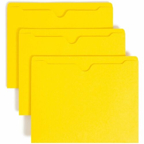 SMEAD Smead SMD75511 File Jacket Yellow Top Tab Box of 100