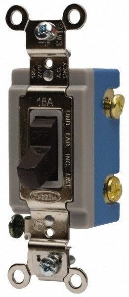 HUBBELL Hubbell Wiring Device-kellems HBL1202 Toggle Wall Switch 15A