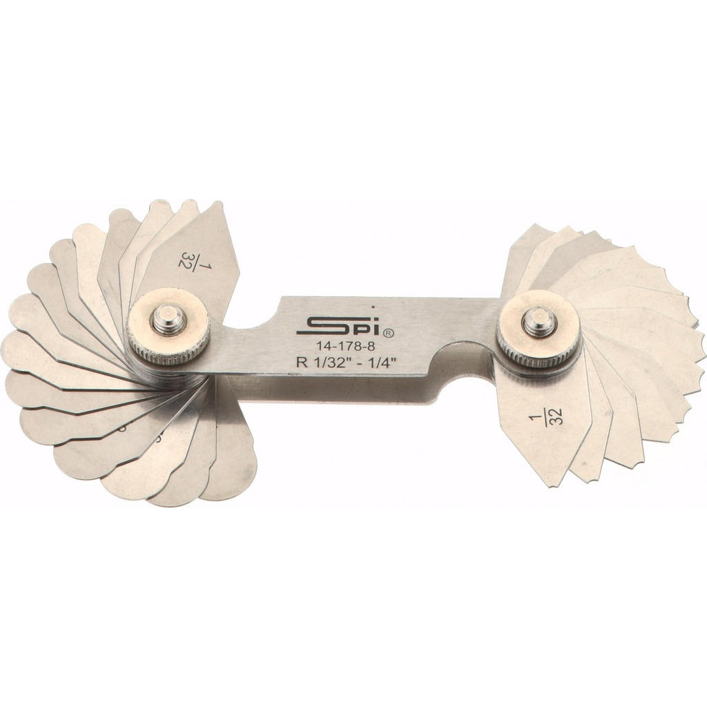 SPIROTHERM Spi 14-178-8 Radius Gage Set Stainless Steel 30 Piece