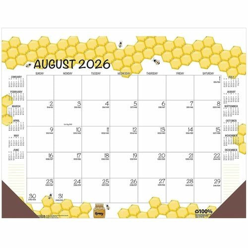 HOUSE OF DOOLITTLE House of Doolittle HOD1565 Academic Desk Pad Calendar