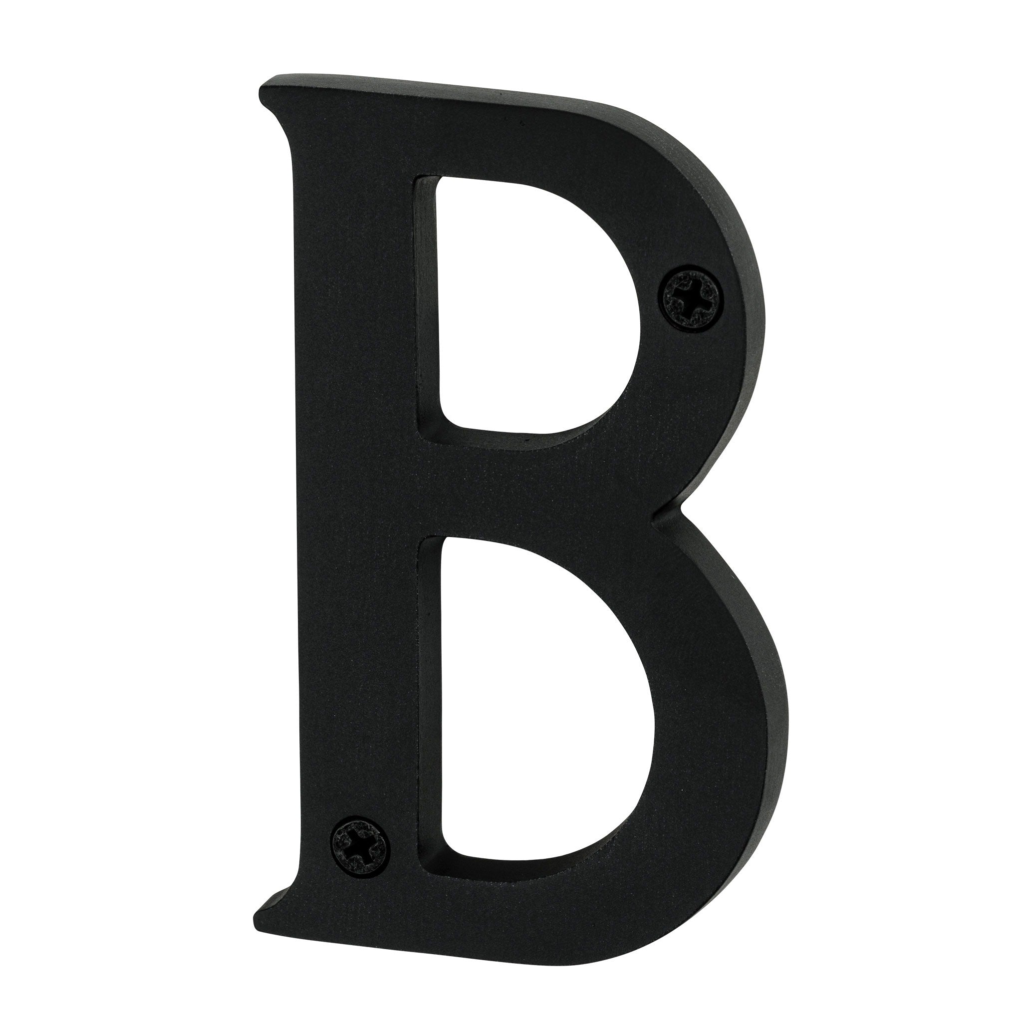 PAMEX Pamex DD074SBBL House Letter B 4 Inches Matte Black