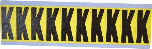 STRANCO Stranco SB5-K Letter Label K Rectangle 1 Inch Vinyl