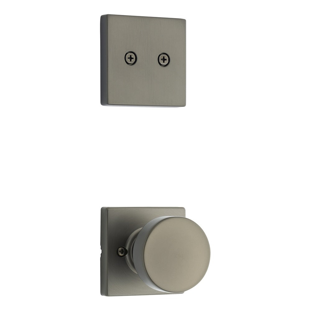 KWIKSET Kwikset 973PSKSQT-18G Dummy Knob Trim Square Rose Gunmetal