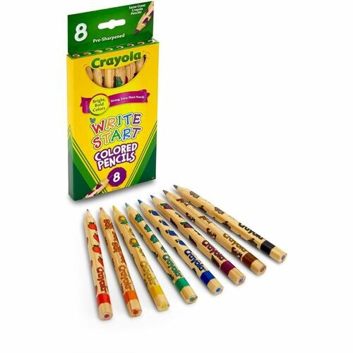 CRAYOLA Crayola CYO684108 Write Start Colored Pencils 8 Count