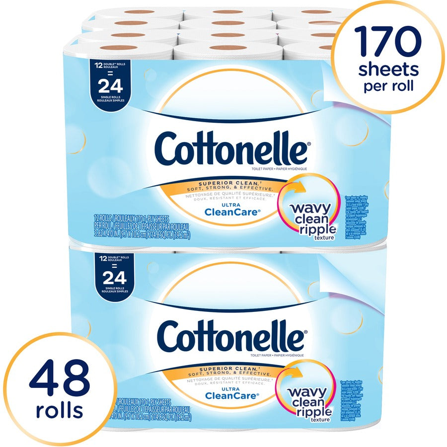 KIMBERLY-CLARK Kimberly-Clark KCC12456 Clean Care Bathroom Tissue (12 Rolls / 4 Carton)