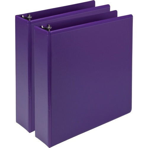 SAMSILL Samsill SAMU86608 View Binder 2 Inch Purple Pack of 2