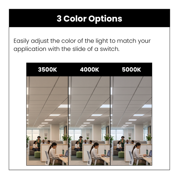 HALCO LIGHTING Halco Lighting 90520 LED 2x4 Flat Panel Selectable 30/35/40W (2x4) FPL-24-LS-CS-UNV