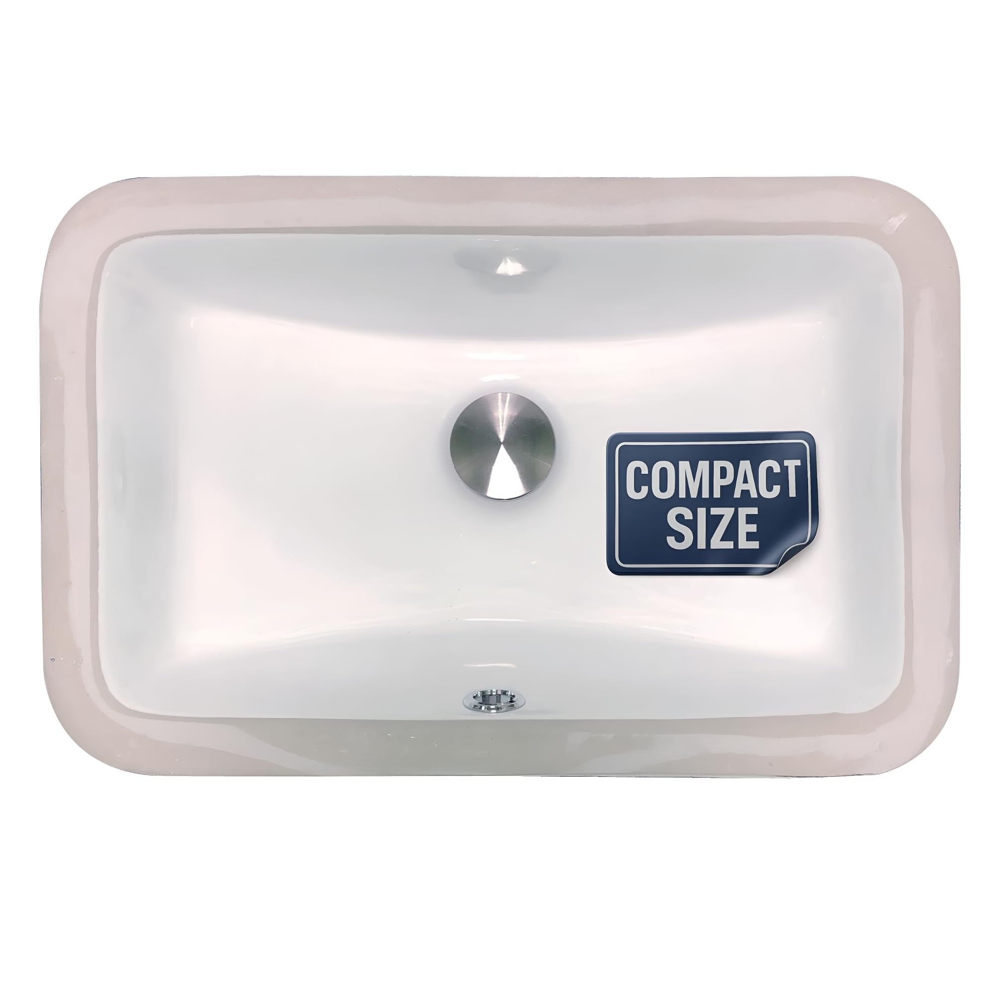 NANTUCKET SINKS Nantucket Sinks UM-159-W Undermount Bathroom Sink