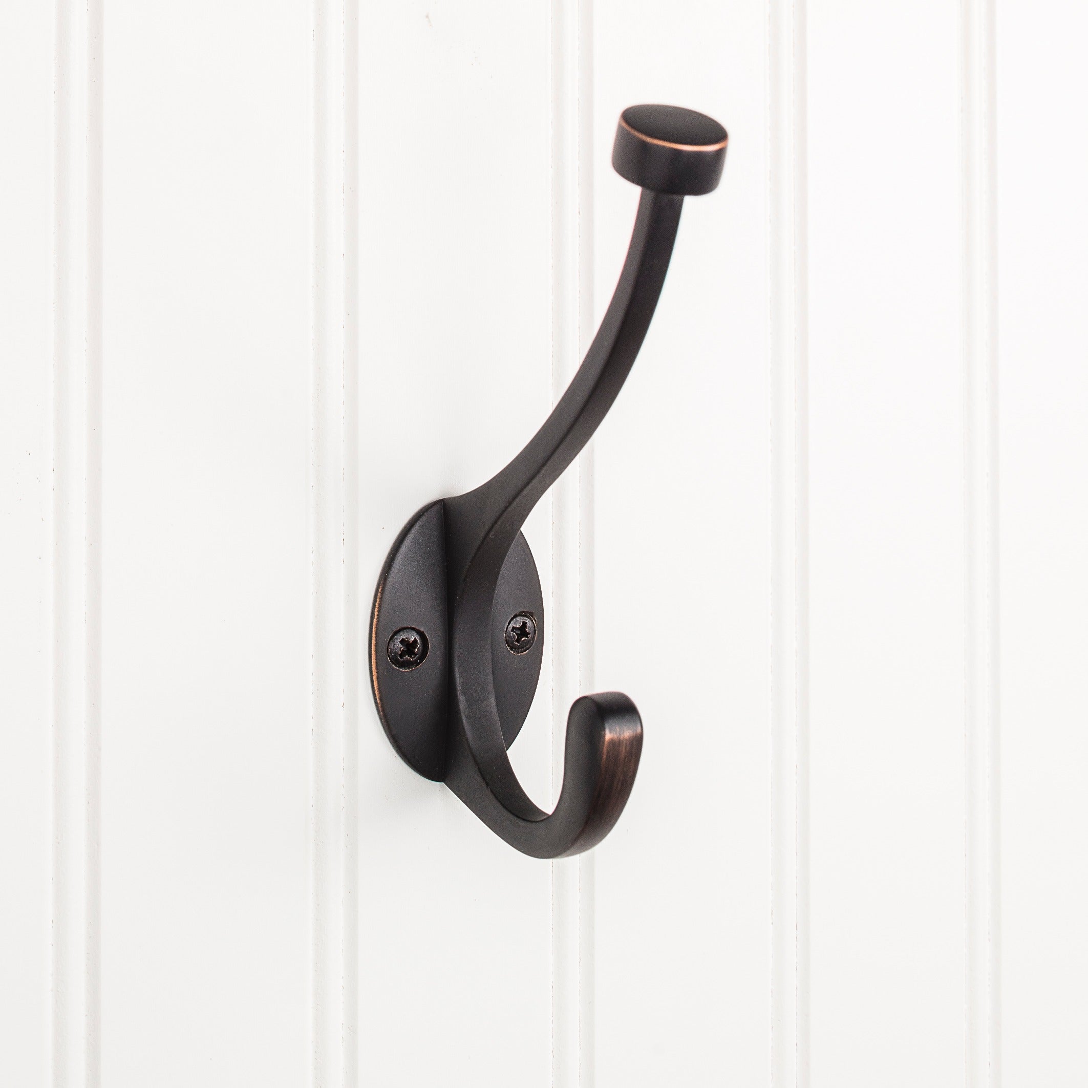ELEMENTS Elements YD60-550DBAC Double Prong Wall Mounted Coat Hook