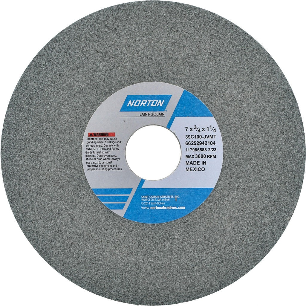 NORTON Norton 66252942104 Surface Grinding Wheel 7in 100 Grit