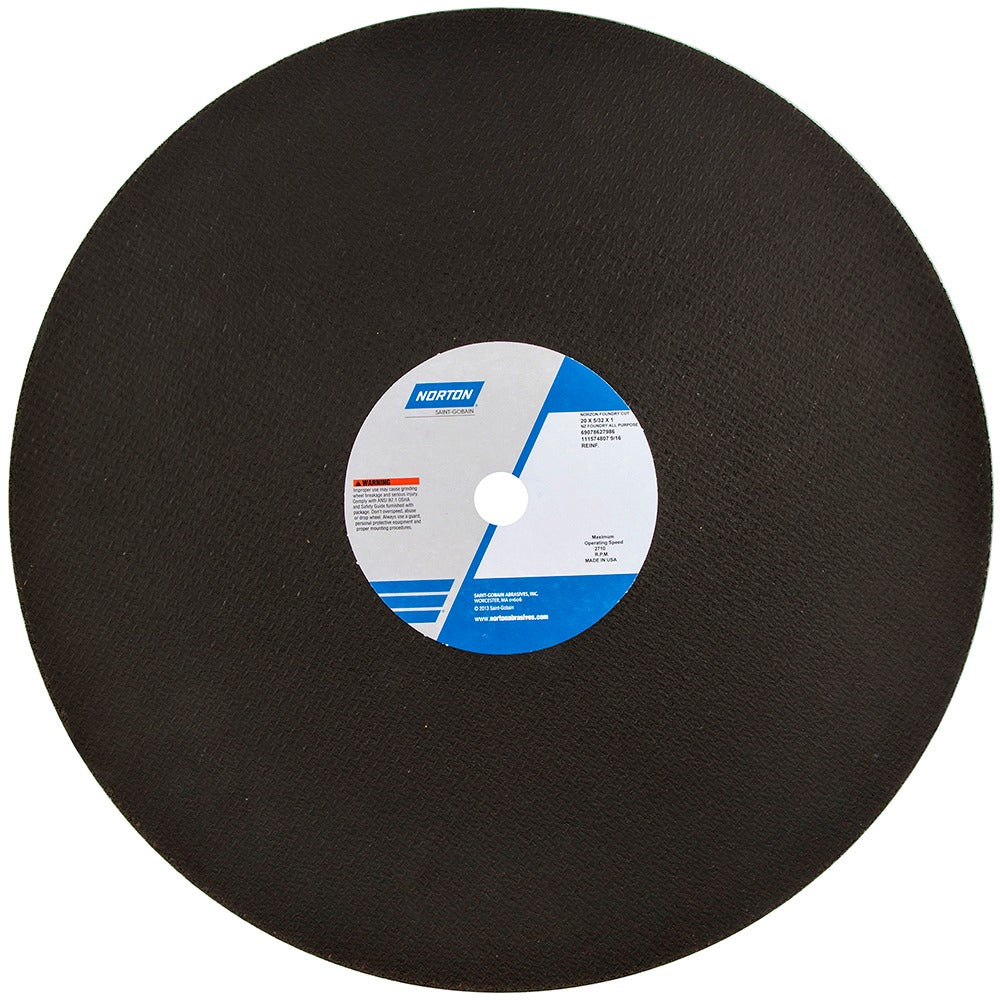 NORTON Norton 69078627986 Cut-off Wheel 20 in Zirconia Alumina