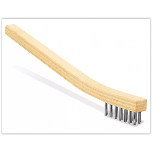 ULINE Uline S-20188 Curved Handle Wire Brush 1/2 x 7 3/4 inches (Pack of 4)