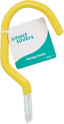 BSC PREFERRED Bsc Preferred 820420 Large Yellow Vinyl Coated Storage Hook 2-piece