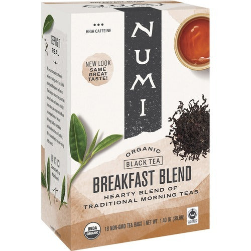 NUMI Numi Organic Tea NUM10220 Organic Black Tea Box of 18