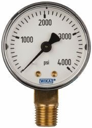 WIKA Wika 50982622 Pressure Gauge 0-4000 Psi 2 in Dial Npt