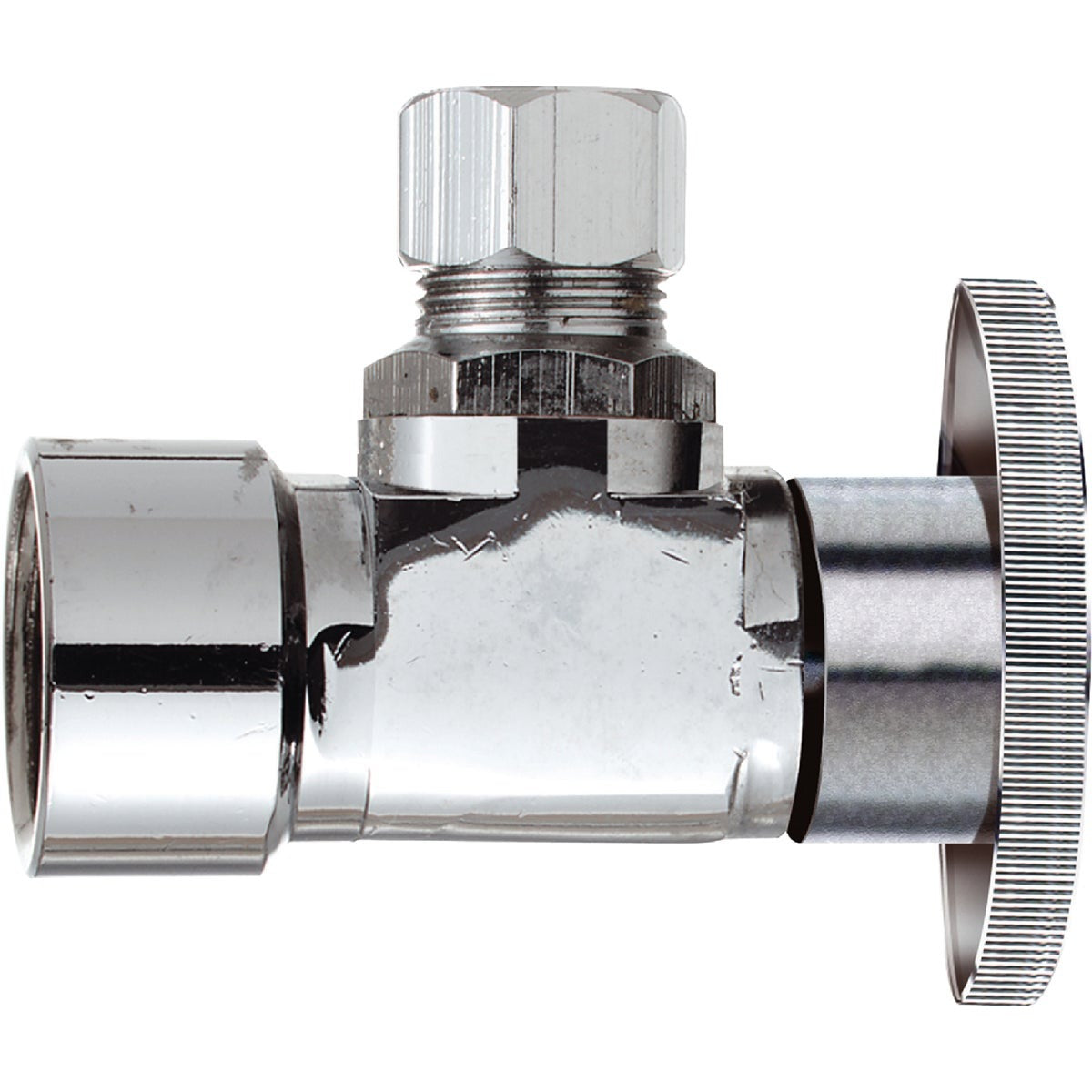 BSC PREFERRED Bsc Preferred DIB50PCLF Angle Shut-off Valve 3/8 Fip X 3/8 Od