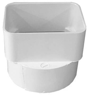 IPEX Ipex 414434BC Pvc downspout adapter (3 in x 4 in to 4 in / pack 1)