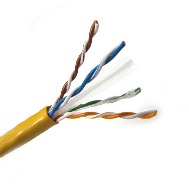Generic / Unbranded dc-cat6-p-yel Cat 6 Plenum Cable 4 Pair 1000 Ft Yellow Cmp
