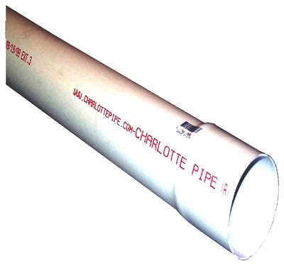 CHARLOTTE PIPE Charlotte Pipe PVC300400600 4 in X 10 Ft Sd Pvc Pipe Bell End