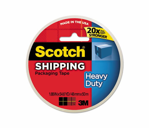 3M 3M MMM3850 Heavy-Duty Packaging Tape (3 inches core, 1 roll)