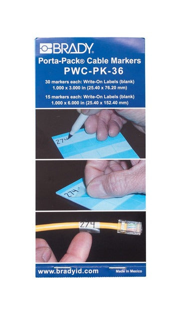 BRADY Brady PWC-PK-36 Porta-Pack Wire Marker Pages 10 Pack