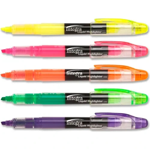 INTEGRA Integra ITA30000 Liquid Highlighter 5/Set