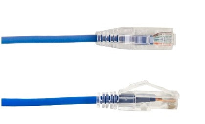 INTELLINET Intellinet 077-2065/7bl Cat 6A Slim Patch Cord 7ft Blue