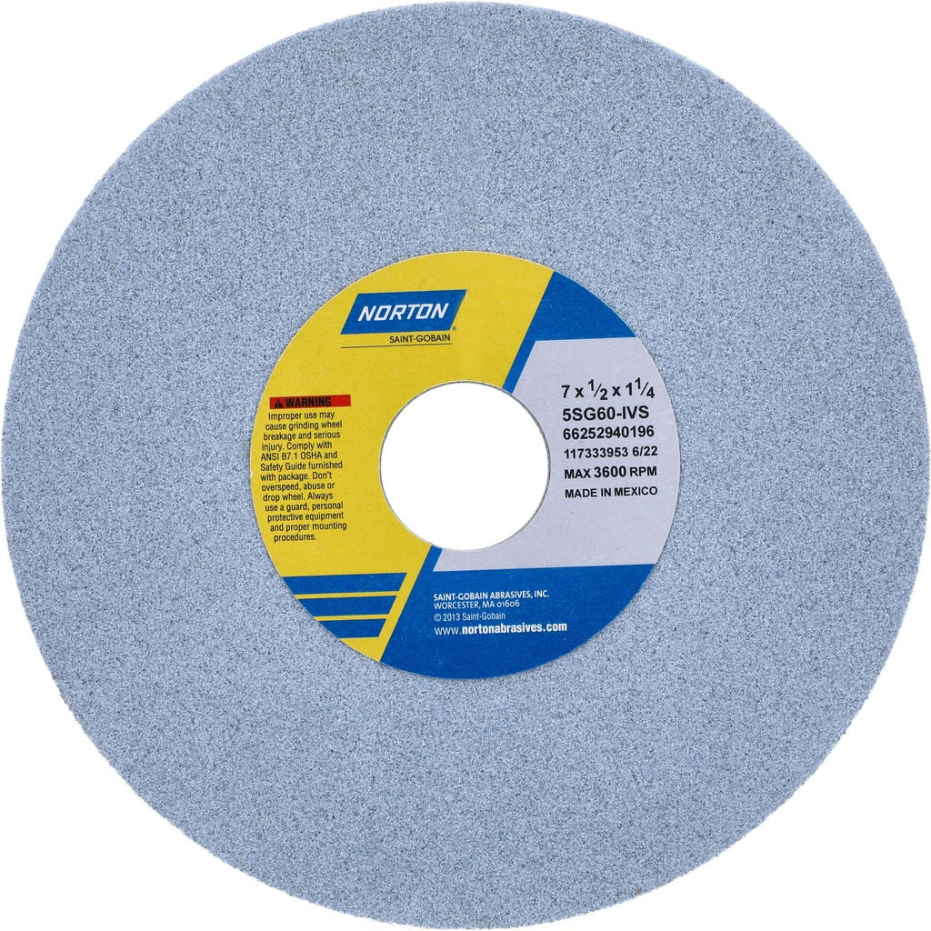 NORTON Norton 66252940196 Surface Grinding Wheel 60 Grit 7in