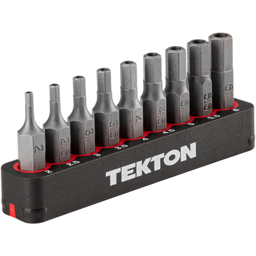 TEKTON Tekton DZX93004 9-piece Tamperproof Hex Bit Set 1/4 in