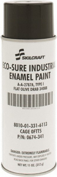 ABILITYONE Abilityone 8010013316113 Flat Olive Drab Enamel Spray Paint