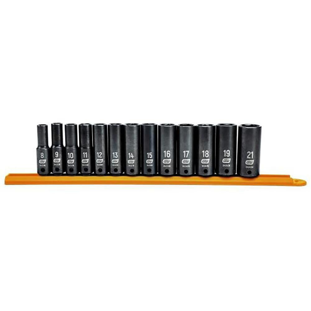 GEARWRENCH Gearwrench 84914N 13pc 3/8 in Drive Metric Deep Impact Socket Set