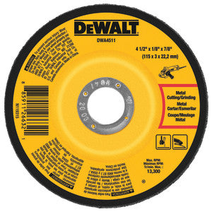 DeWalt DWA4511 Metal Grinding Wheel 4-1/2 x 1/8 x 7/8