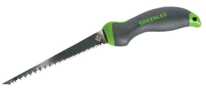 Greenlee 301A Keyhole Hand Saw with Ergonomic Handle and Clog-Free Teeth