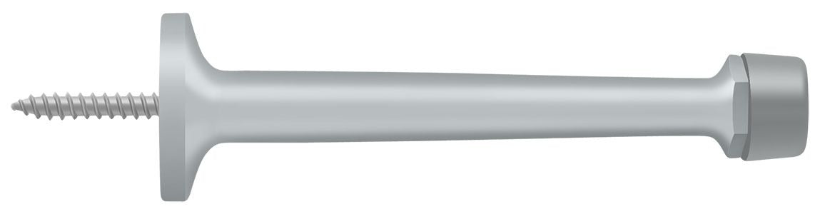 DELTANA Deltana BDS425U26D Baseboard Door Bumper Solid Brass Satin Chrome