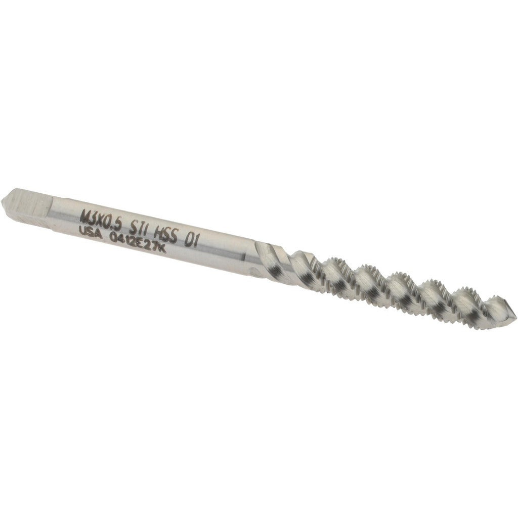 HERTEL Hertel K007352AS Spiral Flute Sti Tap M3x0.50 3 Flute Hss