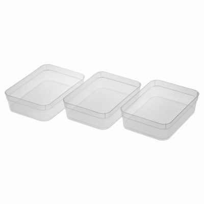 STERILITE Sterilite 13578608 Large Storage Tray Set 3 Pack