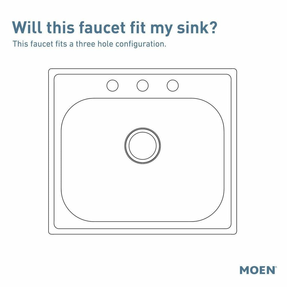 MOEN Moen 8799 M-Bition Two Handle Kitchen Faucet in Polished Chrome