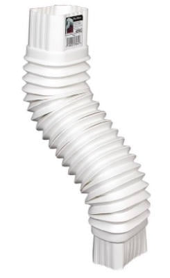 AMERIMAX Amerimax Home Products 37084 Flex Downspout Elbow 2x3 White
