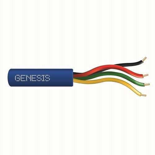 SOUTHWIRE Genesis Cable 21031106 22/4 Solid Riser Cable 1000 Ft Blue